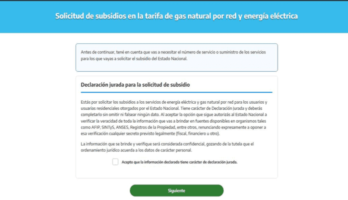 tarifas de energía